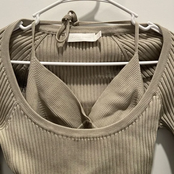 Jonathan Simkhai Jayline Bralette Pullover Sweater - Picture 5 of 14